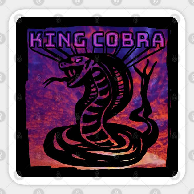 king cobra,snake Sticker by zzzozzo